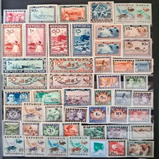 Indonesia 50 Stamps (All Different & All Mint Stamps)