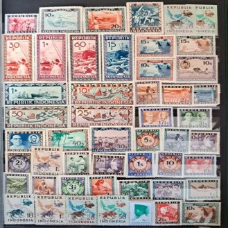 Indonesia 50 Stamps (All Different & All Mint Stamps)